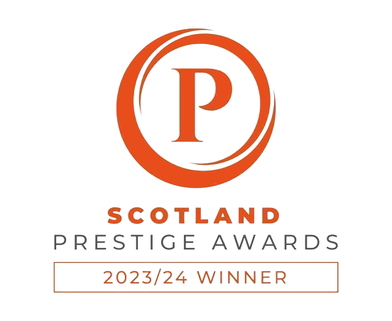Prestige Award winner 23/24 The Tranquility Zone.  Holistic treatment specialist of the year badge